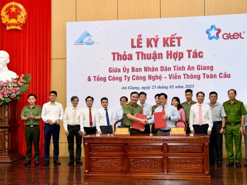 UBND tỉnh An Giang ký kết hợp tác với Tổng Công ty Công Nghệ - Viễn thông Toàn cầu (GTEL)