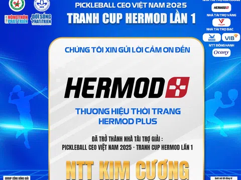 Tri ân Nhà tài trợ cho Giải Pickleball CEO Việt Nam 2025 – Tranh Cúp Hermod Lần I